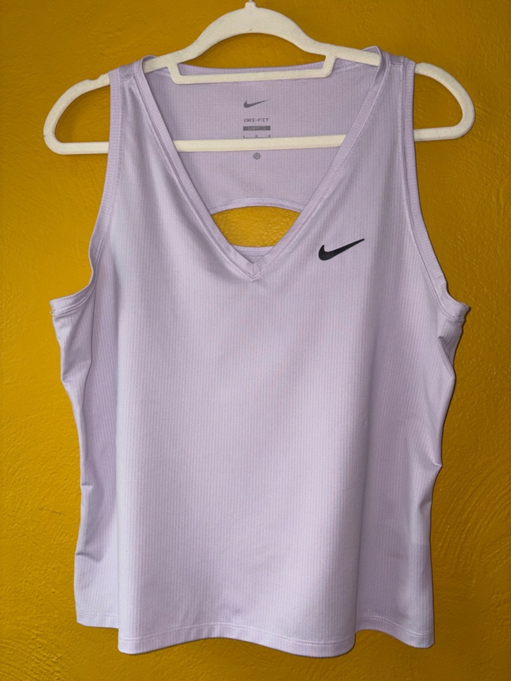Nike Like NWT Court Victory women's Dri-FIT tank top in purple Lilac Ice Lg